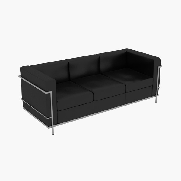 3dsmax le corbusier lc2 - Couch 06 by lajhar